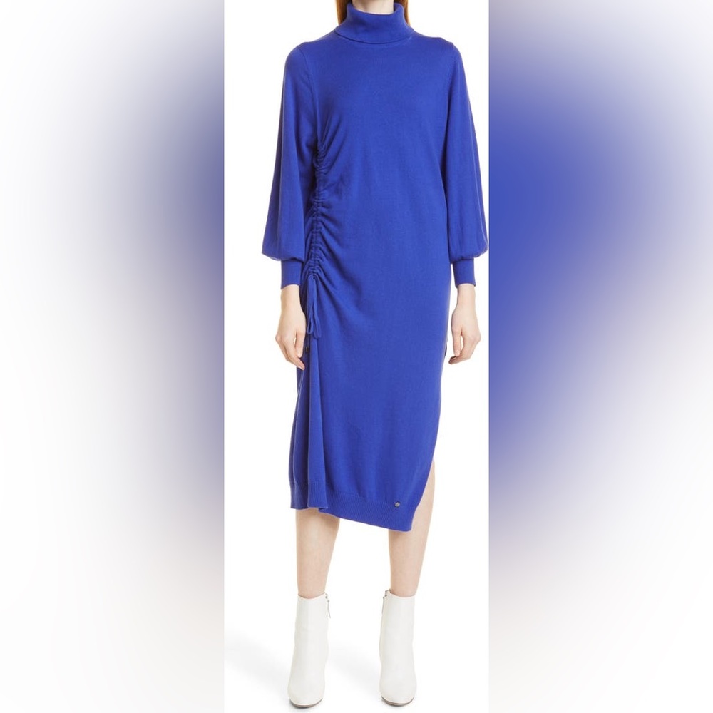 Ted Baker London | Aavvaa Long Sleeve Cotton & Wool Blend Sweater Dress